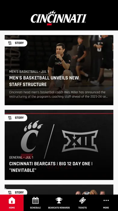 Captures d'écran de Cincinnati Bearcats