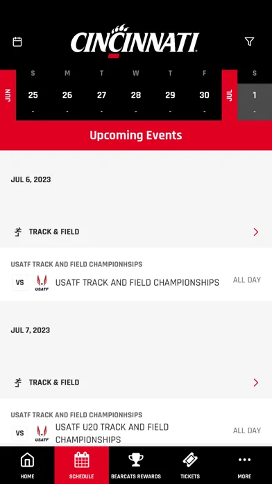 Captures d'écran de Cincinnati Bearcats