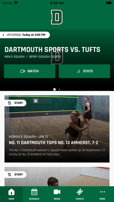 Dartmouth Sports Screenshots