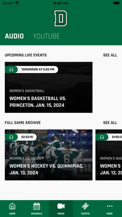 Dartmouth Sports Screenshots