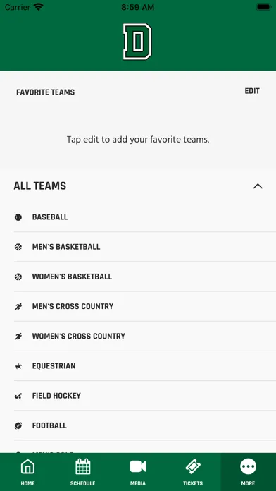 Dartmouth Sports Screenshots