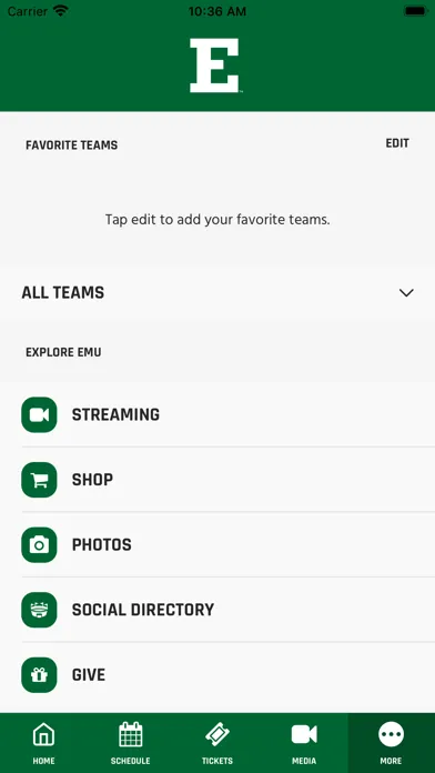 Eastern Michigan Athletics स्क्रीनशॉट