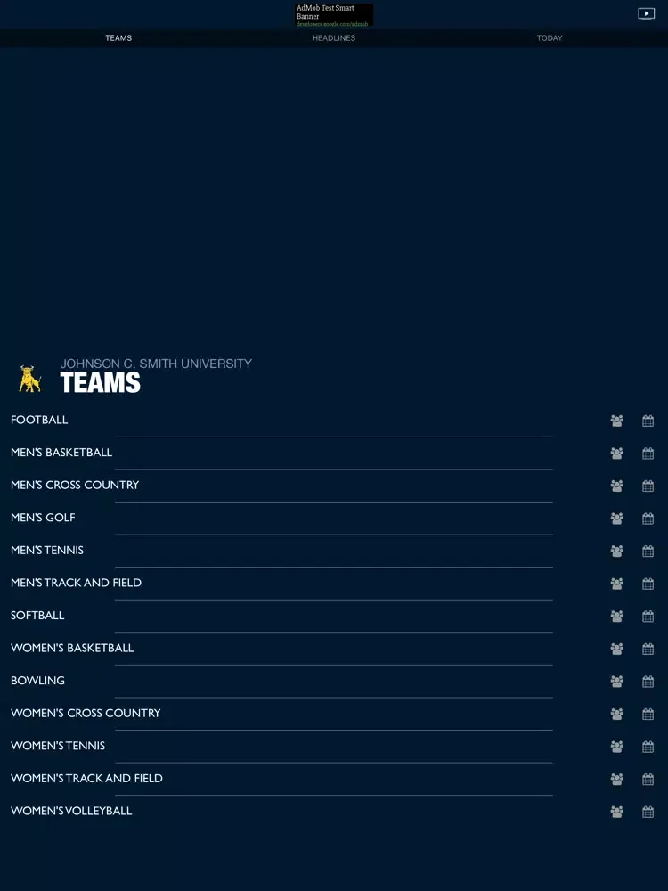 Captures d'écran de Johnson C. Smith University Golden Bulls iPad 