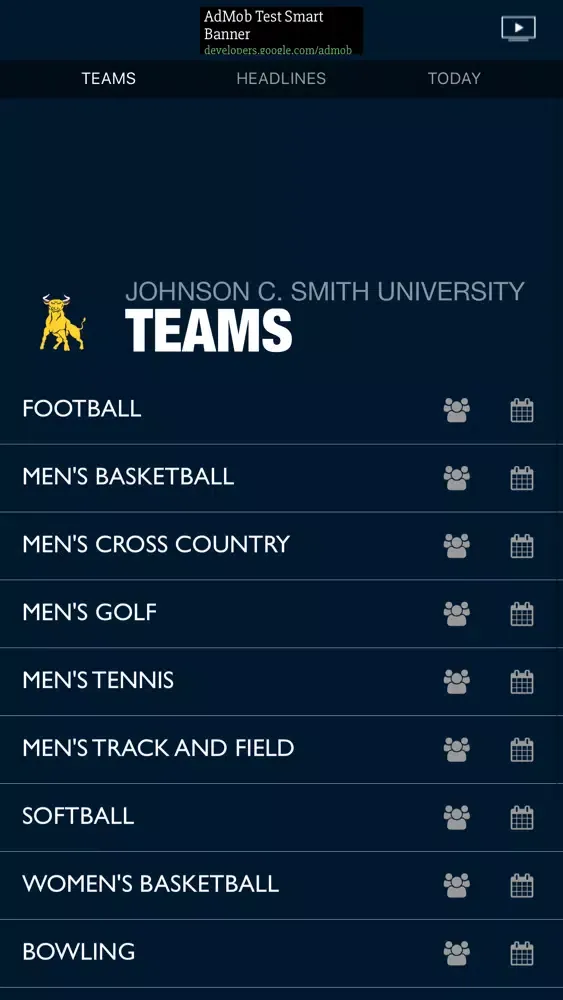 Captures d'écran de Johnson C. Smith University Golden Bulls