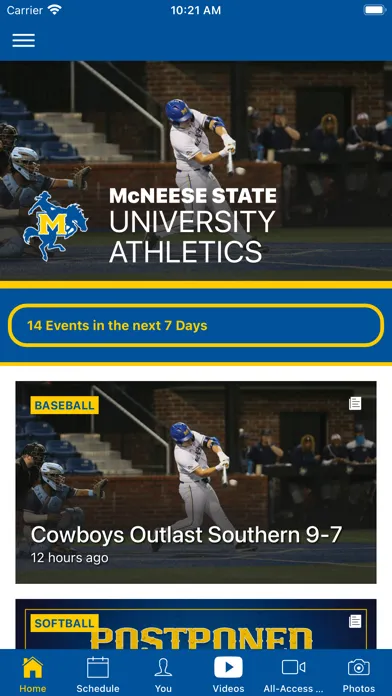 Ảnh chụp màn hình của McNeese Athletics