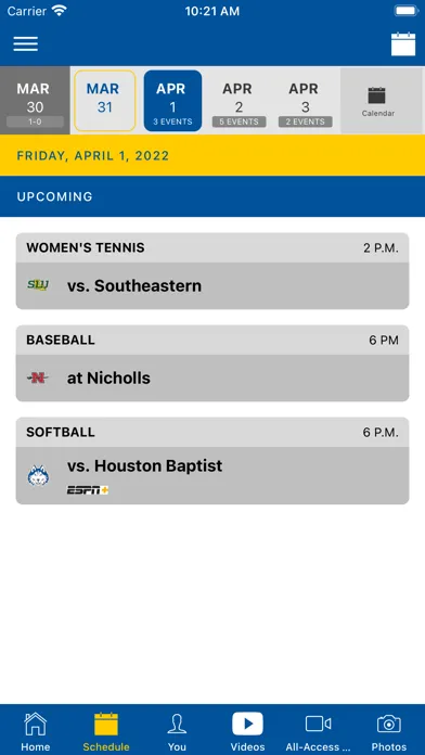 Ảnh chụp màn hình của McNeese Athletics
