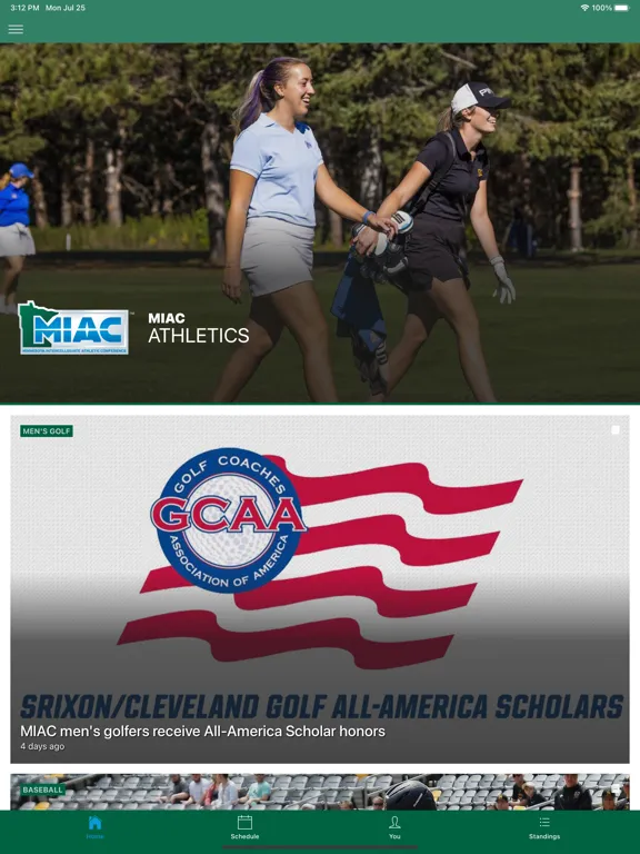 MIAC Athletics iPad 应用截图