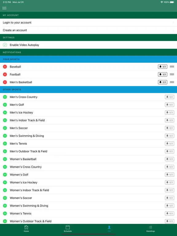 MIAC Athletics iPad 应用截图