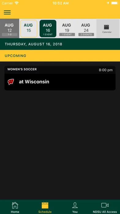 NDSU Athletics 스크린샷