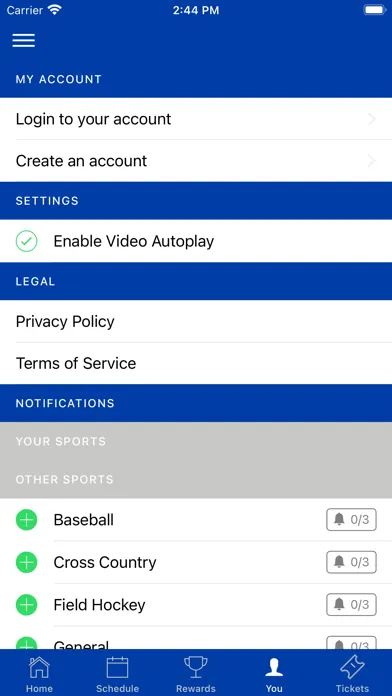 Billikens Athletics Ekran Görüntüleri