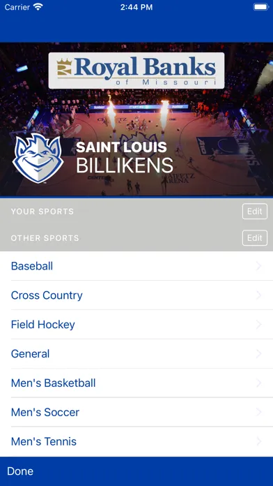 Billikens Athletics Ekran Görüntüleri