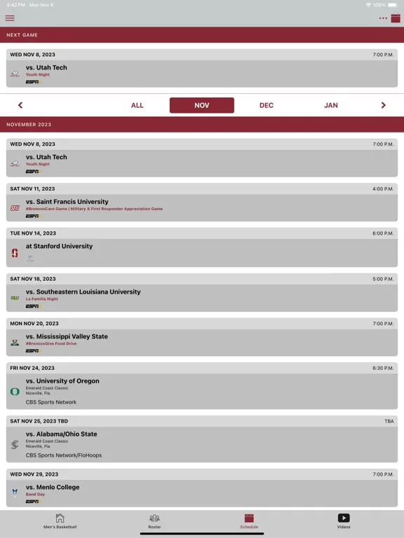 صور Santa Clara Broncos iPad 