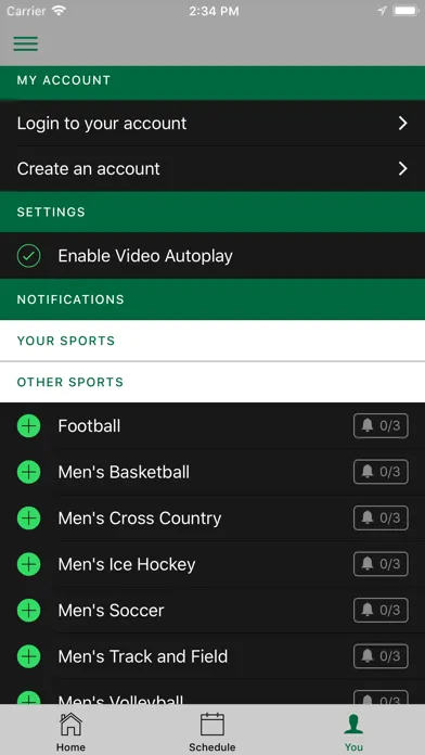 Huskie Athletics Screenshots