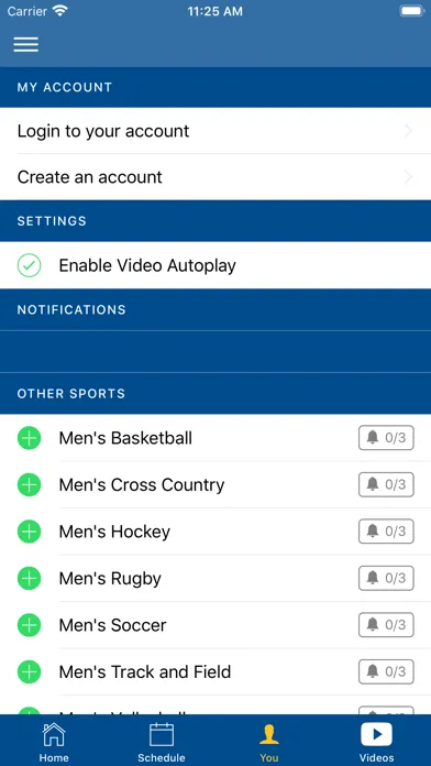 Capturas de tela do Trinity Western Spartans