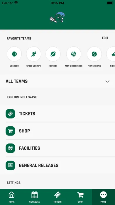 Tulane Green Wave 스크린샷