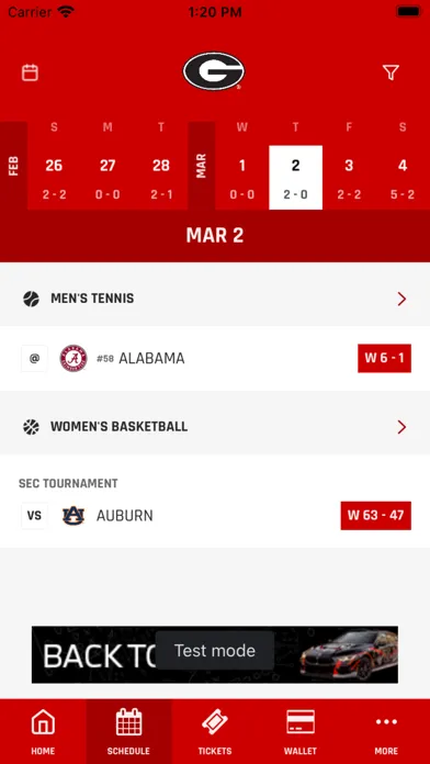 Capturas de pantalla de Georgia Bulldogs