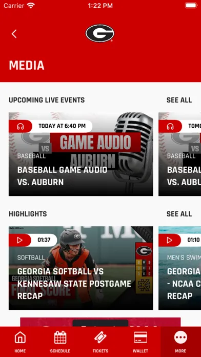 Capturas de pantalla de Georgia Bulldogs