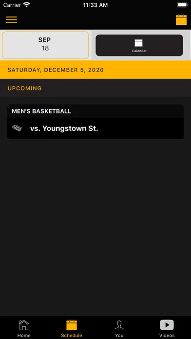 Capturas de tela do VCU Athletics