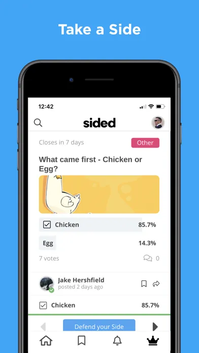 Sided Debates Screenshots