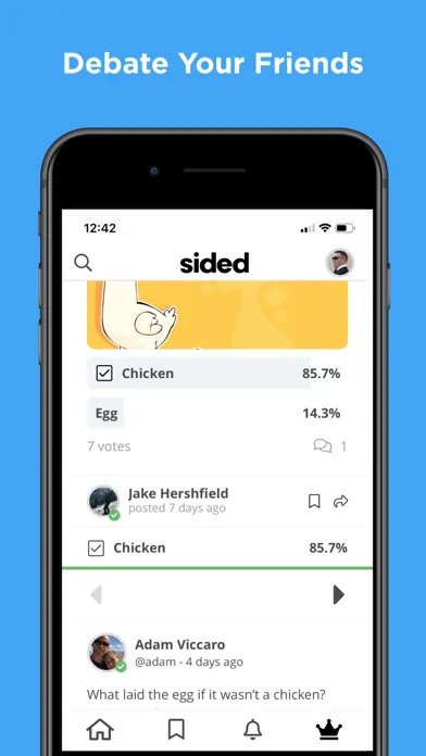 Sided Debates Screenshots