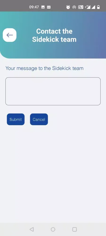 Zrzuty ekranu Sidekick Professional App