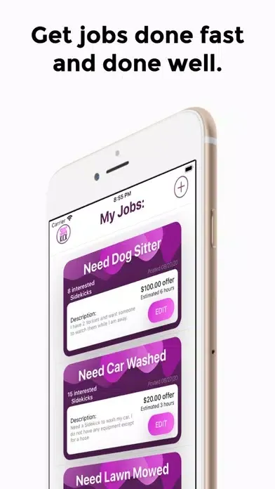 Sidekick Jobs سکرین شاٹس
