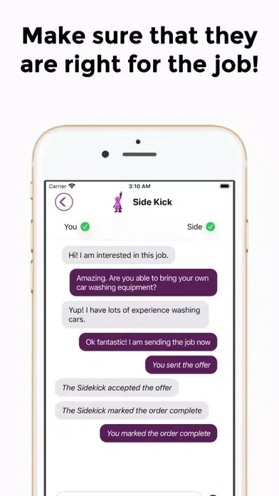 Sidekick Jobs سکرین شاٹس