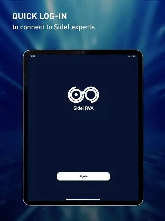 Tangkapan layar Sidel RVA iPad 