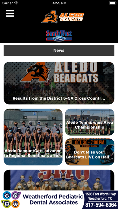 Aledo Bearcats Athletics Screenshots
