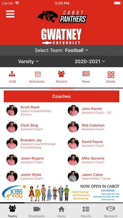 Cabot Panthers Athletics स्क्रीनशॉट