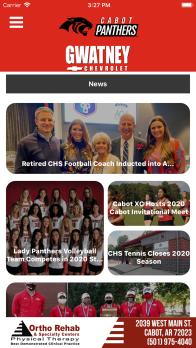 ภาพหน้าจอของ Cabot Panthers Athletics