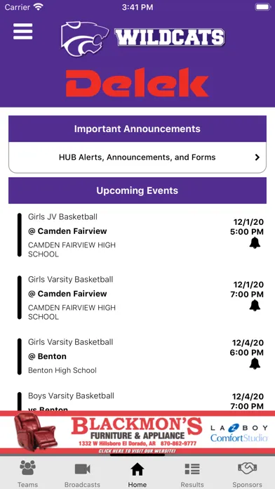 Capturas de pantalla de El Dorado Wildcats Athletics