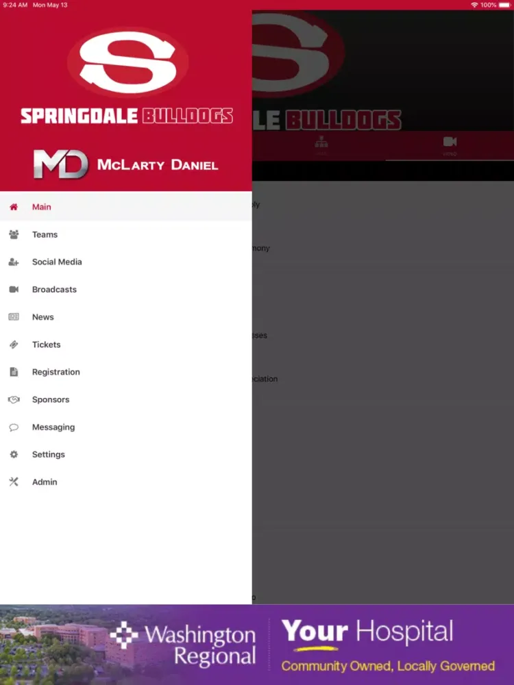 Springdale Bulldogs Athletics iPad  سکرین شاٹس