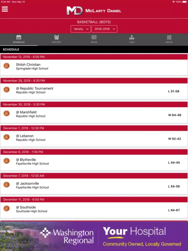 Springdale Bulldogs Athletics iPad  سکرین شاٹس