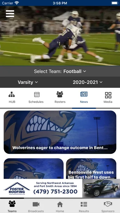Captures d'écran de Bentonville West Wolverines