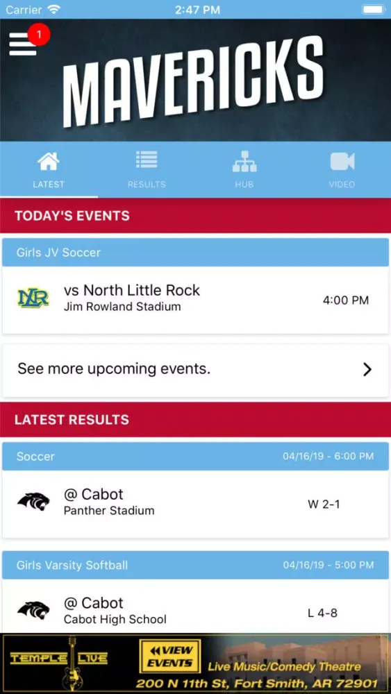 Southside Mavericks Athletics Screenshots