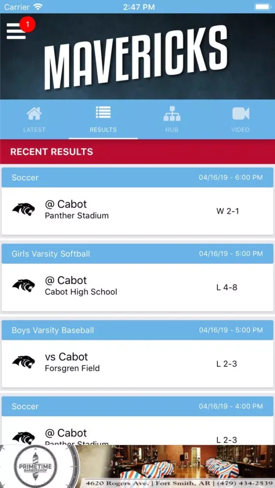 Southside Mavericks Athletics Screenshots