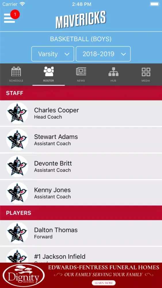 Southside Mavericks Athletics Screenshots