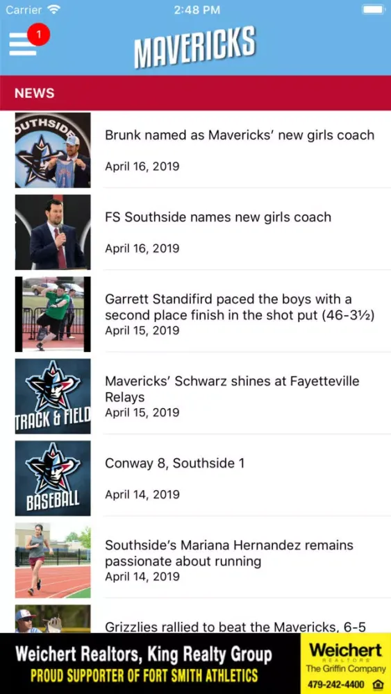 Southside Mavericks Athletics Screenshots