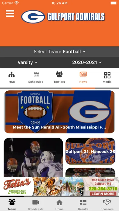 Gulfport Admirals Athletics سکرین شاٹس