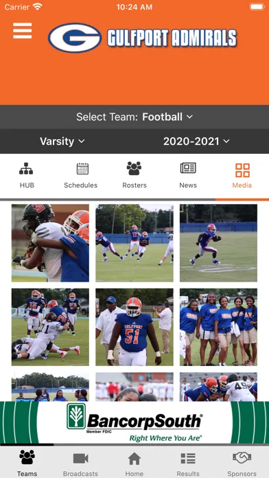 Gulfport Admirals Athletics سکرین شاٹس