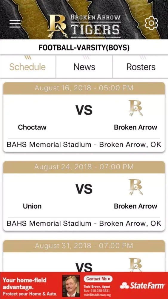 Broken Arrow Tiger Athletics Ekran Görüntüleri
