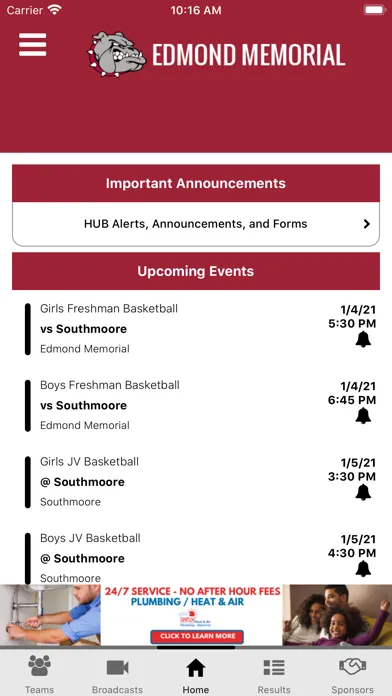 Capturas de pantalla de Edmond Athletics