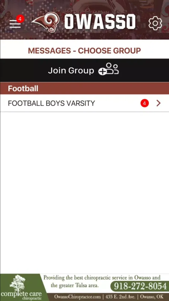 Capturas de pantalla de Owasso Rams Athletics