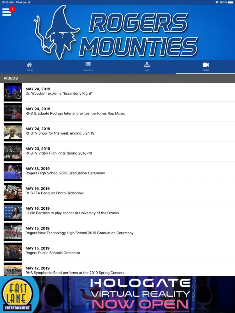 Capturas de pantalla de Rogers Mounties Athletics iPad 