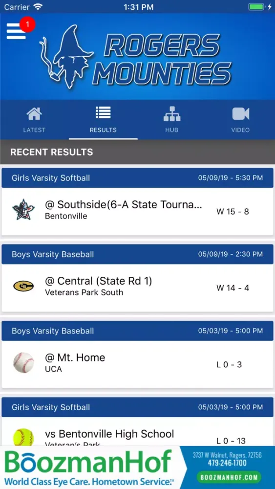 Capturas de pantalla de Rogers Mounties Athletics