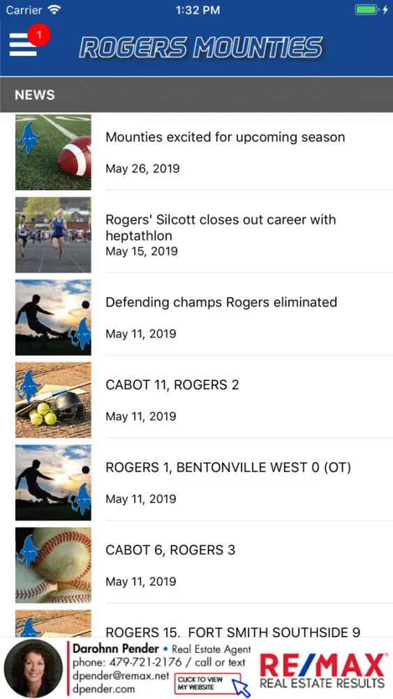 Capturas de pantalla de Rogers Mounties Athletics