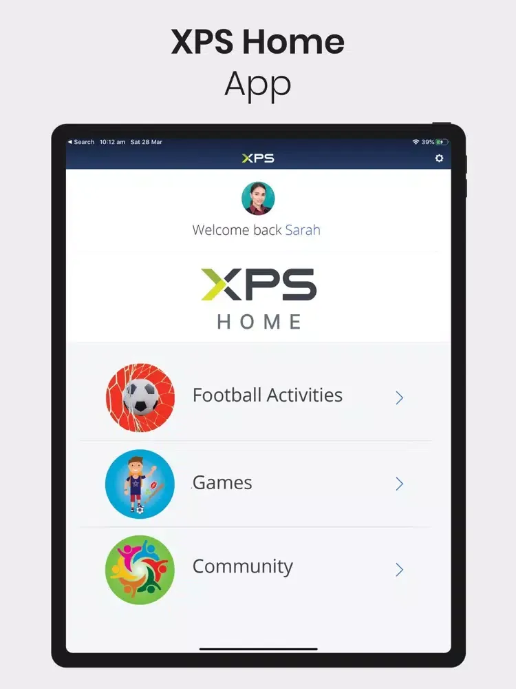 Tangkapan skrin XPS Home iPad 