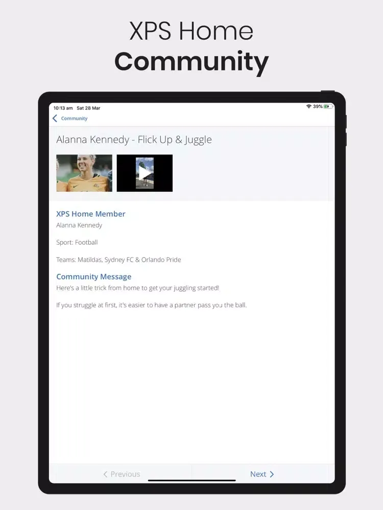 Tangkapan skrin XPS Home iPad 