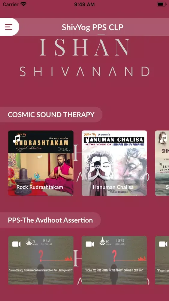 Capturas de tela do ShivYog PPS CLP
